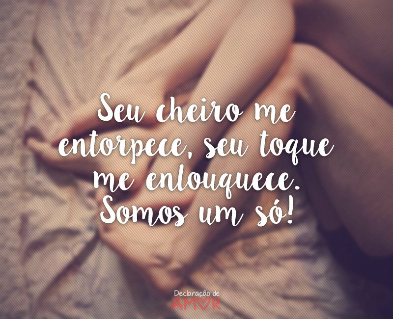 Seu cheiro me entorpece