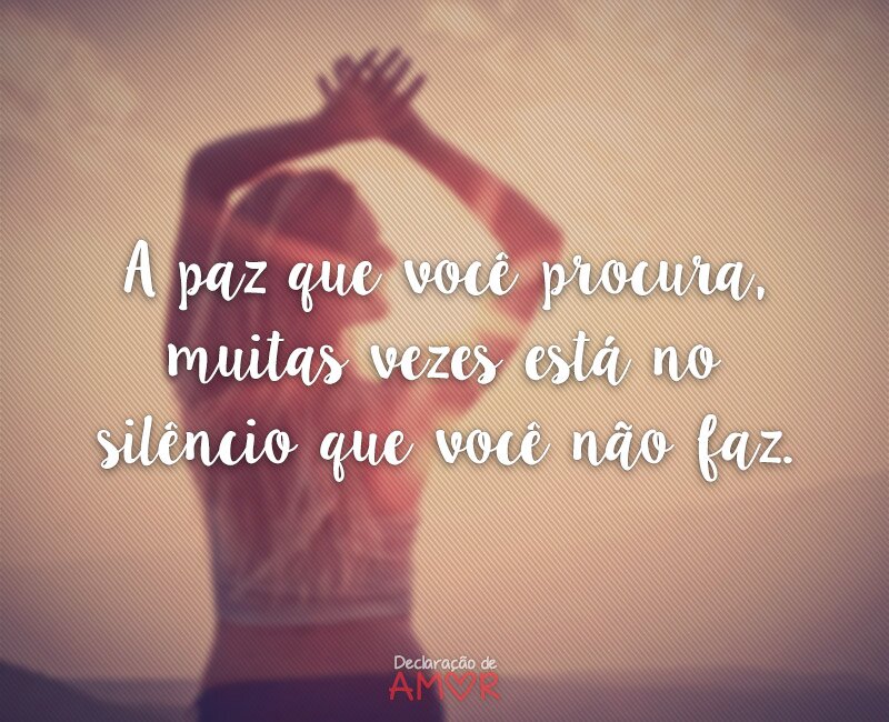 A paz que você procura