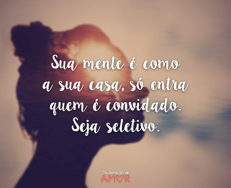Sua mente é como a sua casa