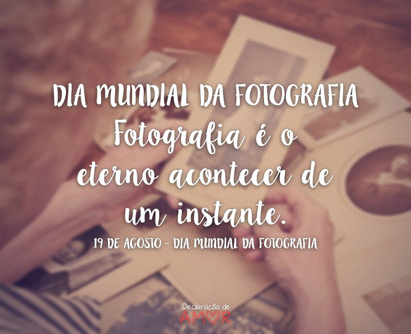 Fotografia é o eterno acontecer de um instante