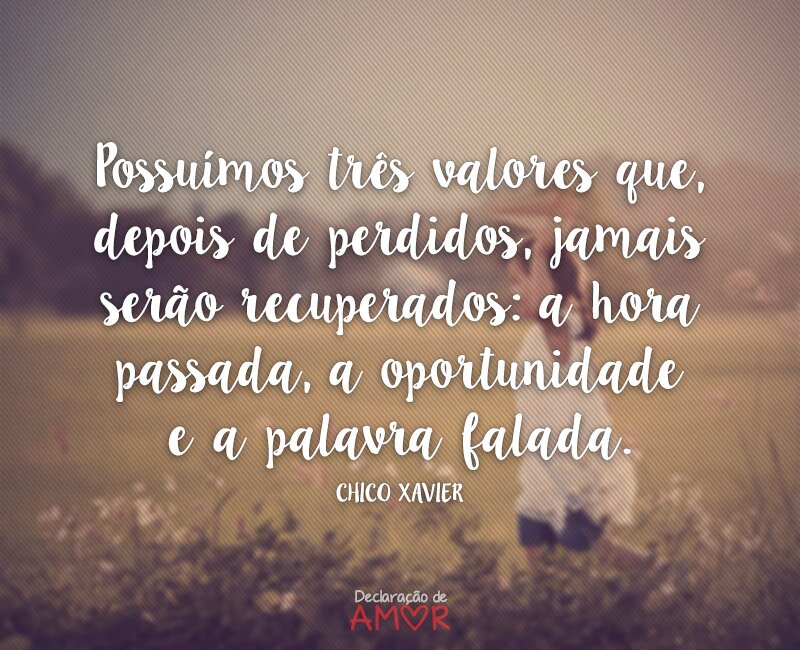 Possuímos três valores que