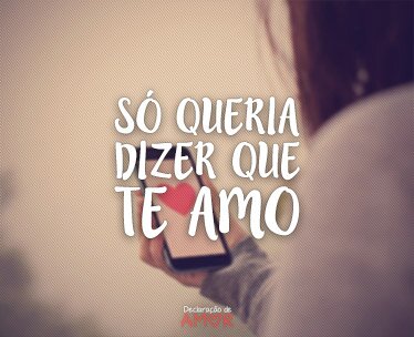 Só Queria Dizer Que Te Amo