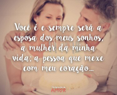 Para a Esposa Linda dos Meus Sonhos